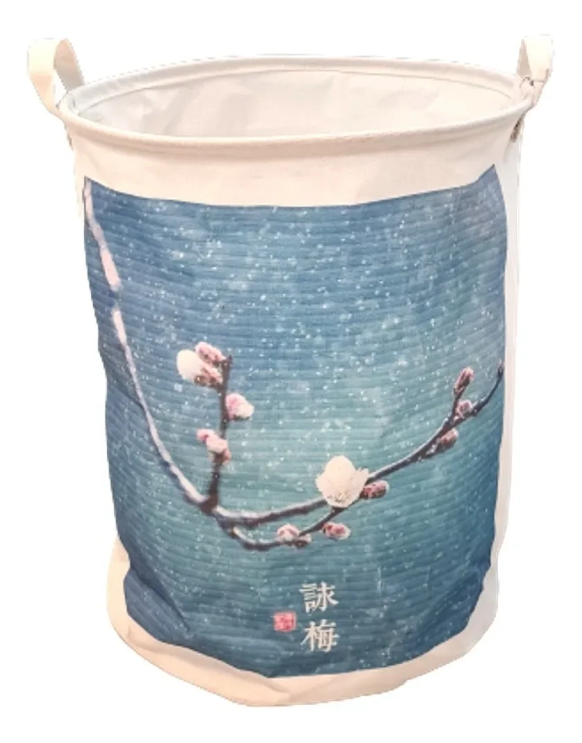 Ver imagem 1 de Cesto De Roupa Suja Azul Lona 50 X 45