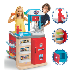 Cozinha Gourmet Vermelha Infantil com Água Magic Toys - 2