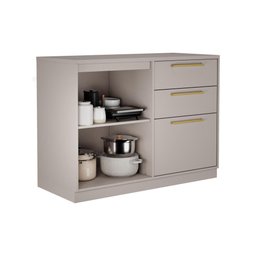 Cozinha Compacta Itatiaia Essence 120cm em Madeira Fendi/gris - 7