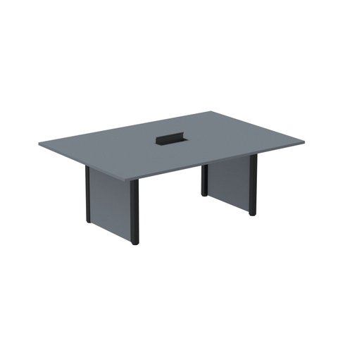 Mesa de Reunião 2000x1400 MRCPB2014PP Cinza/Grafito/Preto