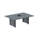 Ver imagem 1 de Mesa de Reunião 2000x1400 MRCPB2014PP Cinza/Grafito/Preto