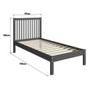Ver imagem 3 de Cama de Solteiro de Madeira Maciça para Colchão 88x188cm Multimóveis Cr35277