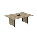 Ver imagem 1 de Mesa de Reunião 2000x1400 MRCPB2014PP Marrom/Noce Marromle/Preto