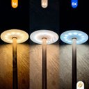Ver imagem 3 de Luminária de Mesa Candeeiro Abajur Nine Led Touch Dimerizável Lumus Usb Recarregável Escrivaninha