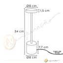 Ver imagem 4 de Luminária de Mesa Candeeiro Abajur Nine Led Touch Dimerizável Lumus Usb Recarregável Escrivaninha