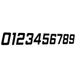 Número 130mm Garbo Font - Preto - Metalmidia 4 - 3