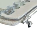 Ver imagem 3 de Assento Sanitário Decorado Bege C/ Borboleta para Vaso