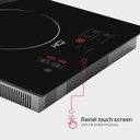 Ver mais imagens de Cooktop de Indução Embutir Hq 2 Bocas Painel Touch 3500w Preto Hq-ide3502 220v
