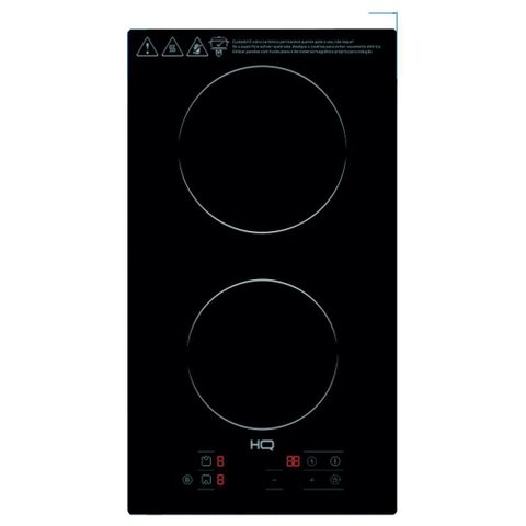Cooktop de Indução Embutir Hq 2 Bocas Painel Touch 3500w Preto Hq-ide3502 220v