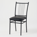 Ver imagem 3 de Mesa de Cozinha Compacta Quadrada Mdf 68cm com 4 Cadeiras Estofadas em Aço Preto