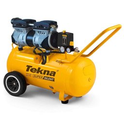 Compressor de Ar Silencioso Isento de óleo 6,4 Pés 50 Litros CSP7050/50L TEKNA + Kit Multiuso 6 Pe - 2