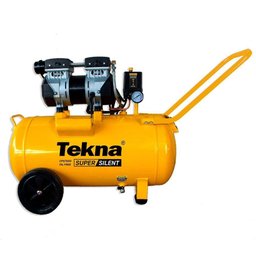 Compressor de Ar Silencioso Isento de óleo 6,4 Pés 50 Litros CSP7050/50L TEKNA + Kit Multiuso 6 Pe - 3