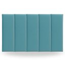 Ver imagem 2 de Kit 5 Peças Cabeceira Modular Cama Box 60x20 Solteiro Cores:azul Bebê