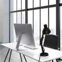 Ver imagem 4 de Luminária Mesa Articulada Garra Escritório Regulavel 2 em 1 Leitura Base Metal Articulavel