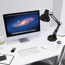 Ver imagem 3 de Luminária Mesa Articulada Garra Escritório Regulavel 2 em 1 Leitura Base Metal Articulavel