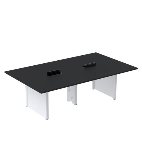 Mesa de Reunião 3200x1200 MRCPB3212PP Preto/Branco
