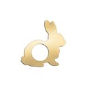 Ver imagem 1 de Porta Guardanapo Coelho Kit 4 Peças 8cmx8cm - Cria Arte Laser Dourado