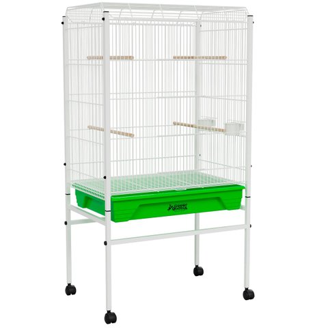 Viveiro Grande para Canário Periquito e Agaporni Malha Fina - Verde