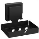 Ver imagem 1 de Saboneteira de Parede Porta Sabonete com Ventosa Preto Max