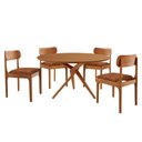 Ver imagem 2 de Sala de Jantar Mesa Ballare 135cm Tampo Laminado Redondo com 4 Cadeiras Star