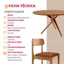 Ver imagem 6 de Sala de Jantar Mesa Ballare 135cm Tampo Laminado Redondo com 4 Cadeiras Star