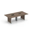 Ver imagem 3 de Mesa de Reunião 3200x1200 MRCPB3212PP Marrom/Walnut/Grafito