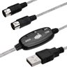 Cabos Midi para Usb - Kit com 5 - 3