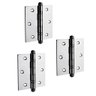 Dobradiça Inox P Porta C/ Rolamento 3½x3 Polida - 6 Unidades - 2