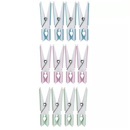 Prendedor de Plástico Fashion 12 Peças - 6063 - Mor Prendedor Plastico Fashion 12pc Mor 6063 Met.mor - 1