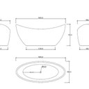 Ver imagem 3 de Banheira de Imersão 160CMX75CM Mavie Ouro Fino Terracota Branco