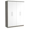 Guarda-roupa Solteiro 4 Portas 100% Mdf 974 Demolição/branco - Foscarini - 1