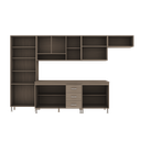 Ver imagem 4 de Armário de Cozinha Modulada Completa Fidelitá Paris 6 Peças 330cm 15 Portas 3 Gavetas com Tampo