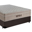 Ver imagem 3 de Cama Box Casal 138cm Airprime com Colchão de Molas Ensacadas Marrom Suporta 120kg Cremil