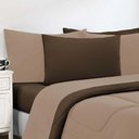 Ver imagem 3 de Kit Edredom + Jogo de Lençol Malha 100% Algodão Gran Moratta 6 Peças King - Avelã-marrom