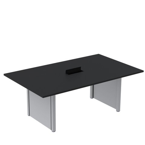 Mesa de Reunião 2000x1400 MRCPB2014PP Preto/Cinza