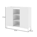 Ver imagem 4 de Balcão Buffet Curve 2 Portas Branco - Brv