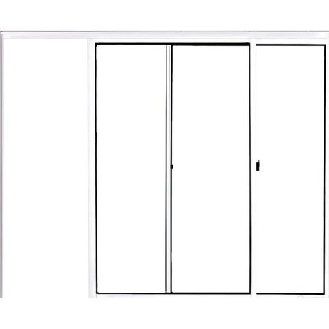 Vitro de Aluminio 2 Folhas sem Grade Linha Leve:1,00 X 1,50/branco