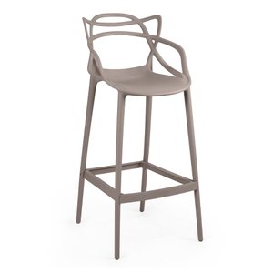 Banqueta Alta Allegra com Encosto Design Cozinha/bancada - Fendi