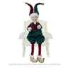 Boneco Natal Elfo Sentado (vermelho Verde) 45cm - 1