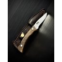 Ver imagem 3 de Faca Fox Inox 3” com Cabo de Madeira e Bainha Artesanal – Compacta, Leve e Precisa