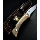 Ver imagem 4 de Faca Fox Inox 3” com Cabo de Madeira e Bainha Artesanal – Compacta, Leve e Precisa