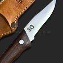 Ver mais imagens de Faca Fox Inox 3” com Cabo de Madeira e Bainha Artesanal – Compacta, Leve e Precisa