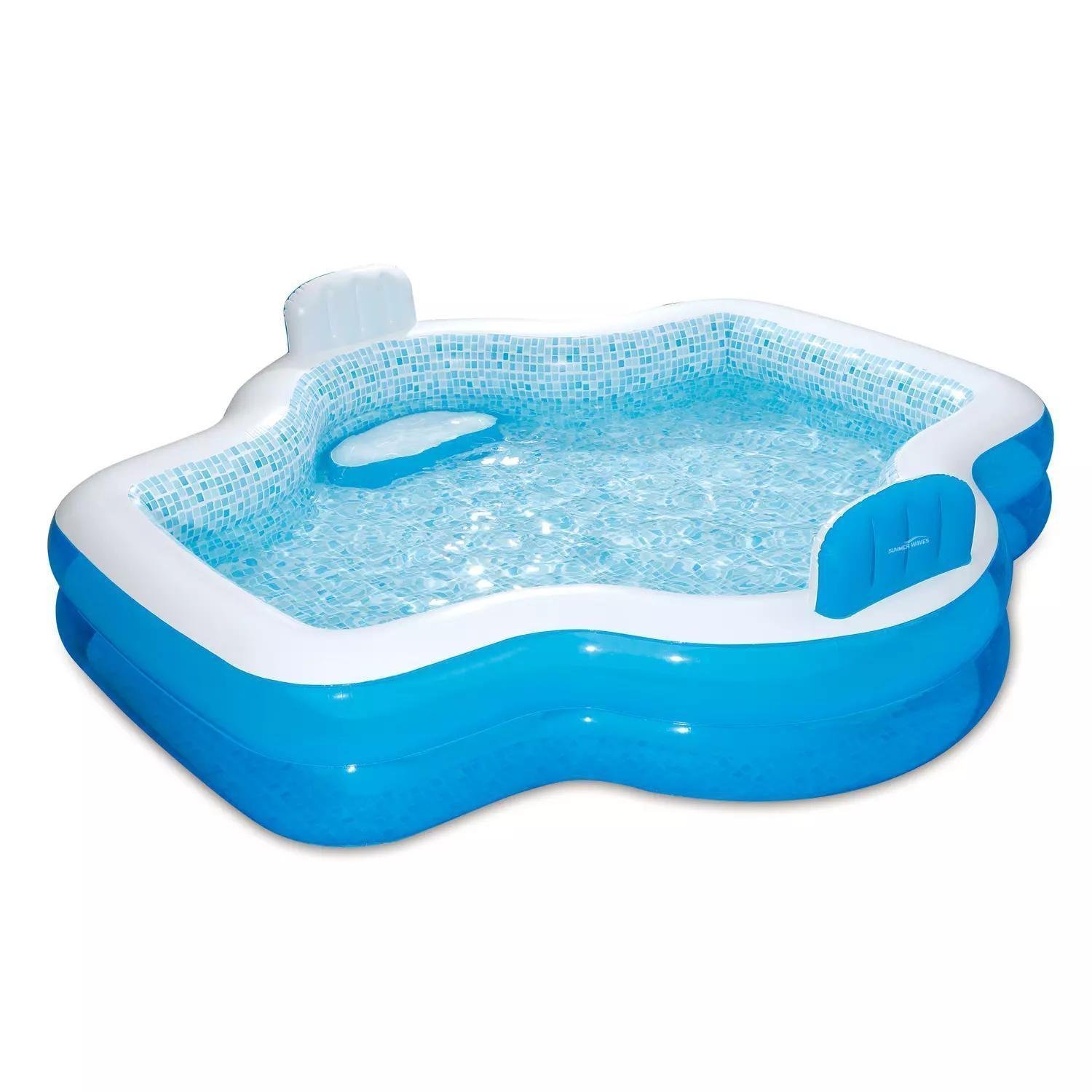 Piscina Inflável Premium Com Encosto (305X280X46) Cm - Luxo ...