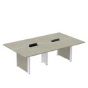 Ver imagem 1 de Mesa de Reunião 3200x1400 MRCPB3214PP Bege/Nogueira Casablanca/Branco