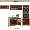 Ver imagem 3 de Cozinha Modulada 4 Peças 9 Portas 2 Gavetas Angelina - Angelin Off White