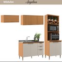Ver imagem 2 de Cozinha Modulada 4 Peças 9 Portas 2 Gavetas Angelina - Angelin Off White