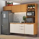 Ver imagem 1 de Cozinha Modulada 4 Peças 9 Portas 2 Gavetas Angelina - Angelin Off White