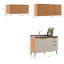 Ver imagem 6 de Cozinha Modulada 4 Peças 9 Portas 2 Gavetas Angelina - Angelin Off White