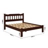Cama Perola Queen 160 Madeira Maciça Reforçada Castanho Nemargi - 2