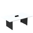 Ver imagem 1 de Mesa de Reunião 2000x1200 MRCPB2012PP Branco/Preto